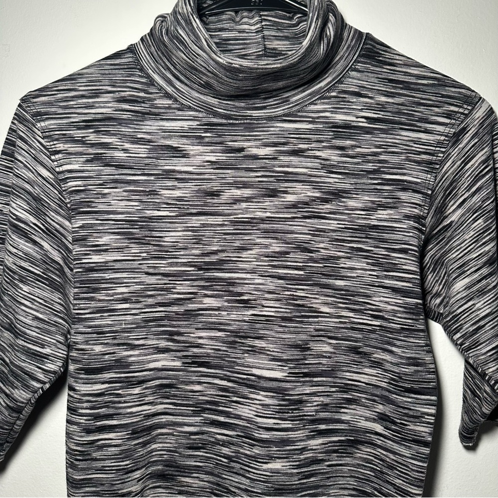Free People Black and Gray Turtleneck Sweater - Picture 3 of 14